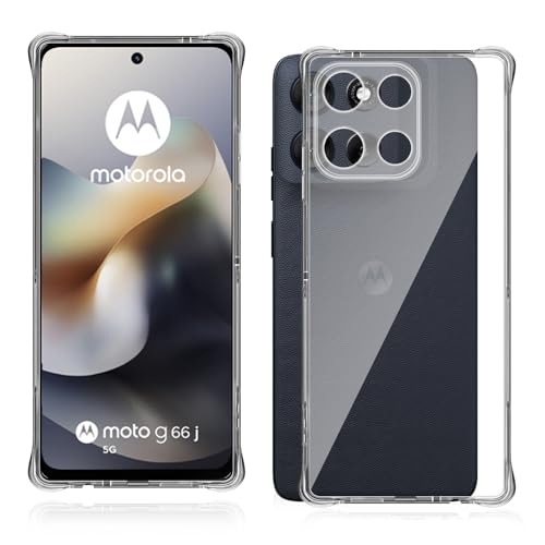 Amazon.co.jp: For Motorola MOTO G66y/G66j 5G ケース クリア 耐衝撃